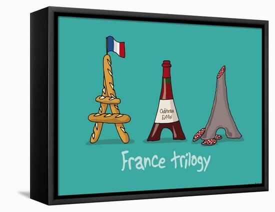 Coq-Ô-Rico -France trilogy-Sylvain Bichicchi-Framed Stretched Canvas