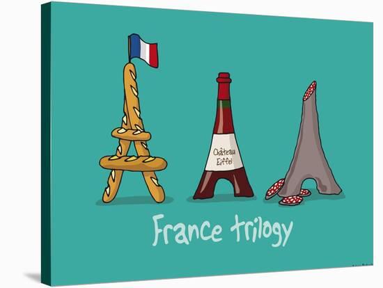 Coq-Ô-Rico -France trilogy-Sylvain Bichicchi-Stretched Canvas