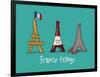 Coq-Ô-Rico -France trilogy-Sylvain Bichicchi-Framed Art Print