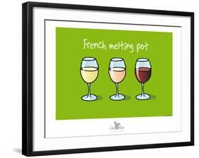 Coq-Ô-Rico - French melting pot-Sylvain Bichicchi-Framed Art Print