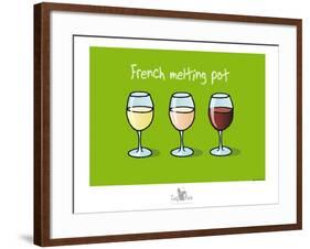 Coq-Ô-Rico - French melting pot-Sylvain Bichicchi-Framed Art Print