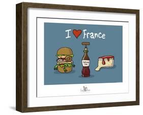 Coq-Ô-Rico - Gastronomie franco-américaine-Sylvain Bichicchi-Framed Art Print