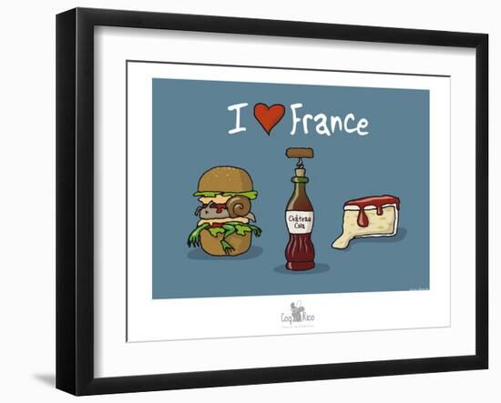 Coq-Ô-Rico - Gastronomie franco-américaine-Sylvain Bichicchi-Framed Art Print