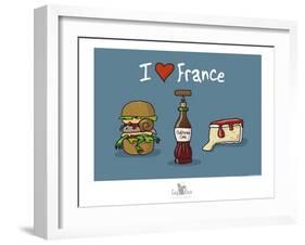 Coq-Ô-Rico - Gastronomie franco-américaine-Sylvain Bichicchi-Framed Art Print