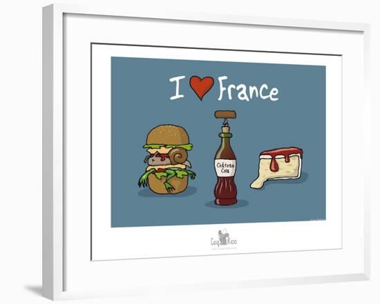 Coq-Ô-Rico - Gastronomie franco-américaine-Sylvain Bichicchi-Framed Art Print