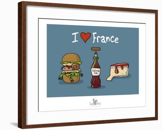 Coq-Ô-Rico - Gastronomie franco-américaine-Sylvain Bichicchi-Framed Art Print