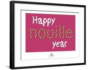 Coq-Ô-Rico - Happy nouille year-Sylvain Bichicchi-Framed Art Print