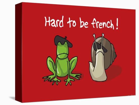 Coq-Ô-Rico - Hard to be french-Sylvain Bichicchi-Stretched Canvas