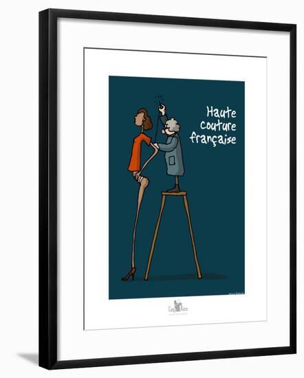 Coq-Ô-Rico - Haute couture française-Sylvain Bichicchi-Framed Art Print