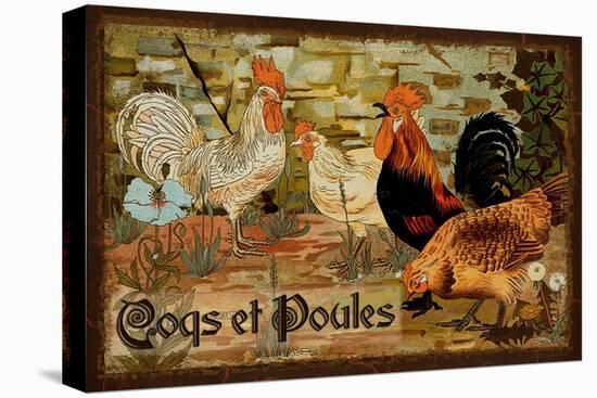 Coqs et Poules-Kate Ward Thacker-Stretched Canvas