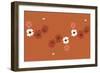 Coquelicot Corail-Anne Cote-Framed Giclee Print