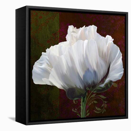 Coquelicot En Rouge-Tina Lavoie-Framed Stretched Canvas