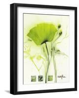 Coquelicot Vert I-Marthe-Framed Art Print