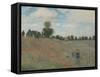Coquelicots, environs d'Argenteuil-Claude Monet-Framed Stretched Canvas