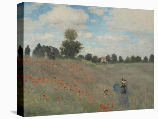 Coquelicots, environs d'Argenteuil-Claude Monet-Stretched Canvas