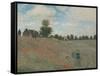 Coquelicots, environs d'Argenteuil-Claude Monet-Framed Stretched Canvas