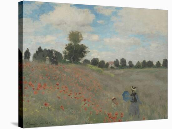 Coquelicots, environs d'Argenteuil-Claude Monet-Stretched Canvas