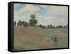 Coquelicots, environs d'Argenteuil-Claude Monet-Framed Stretched Canvas