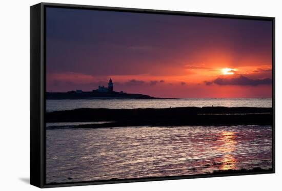 Coquet Island Sunrise-Mark Sunderland-Framed Stretched Canvas