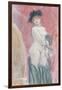 Coquette in Front of a Mirror-Felicien Rops-Framed Giclee Print