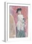 Coquette in Front of a Mirror-Felicien Rops-Framed Giclee Print