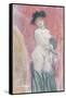 Coquette in Front of a Mirror-Felicien Rops-Framed Stretched Canvas