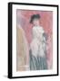 Coquette in Front of a Mirror-Felicien Rops-Framed Giclee Print