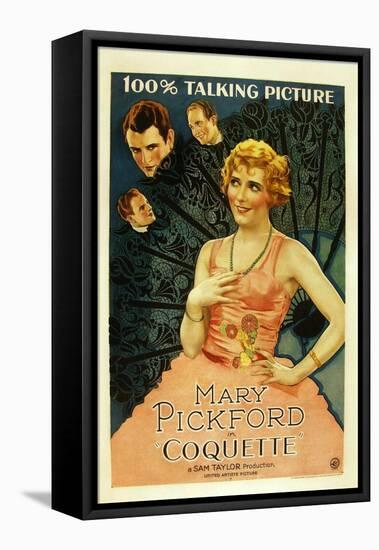 Coquette, Matt Moore, Johnny Mack Brown, Mary Pickford, 1929-null-Framed Stretched Canvas