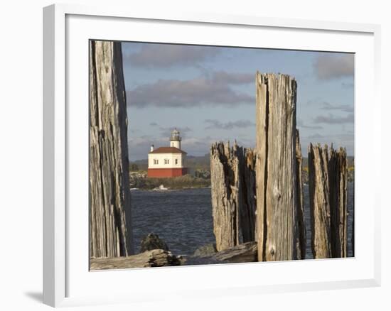 Coquille River Lighthouse, Bandon, Oregon, USA-William Sutton-Framed Photographic Print