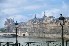 The Louvre Palace And Seine River-Cora Niele-Giclee Print