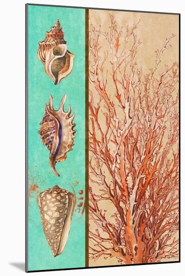 Coral and Sea Shells I-Lanie Loreth-Mounted Art Print