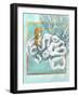 Coral and Seahorse-Lori Schory-Framed Art Print