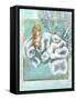 Coral and Seahorse-Lori Schory-Framed Stretched Canvas