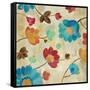 Coral and Teal Garden II-Silvia Vassileva-Framed Stretched Canvas