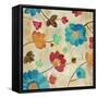 Coral and Teal Garden II-Silvia Vassileva-Framed Stretched Canvas