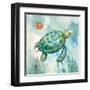 Coral Bay Sea Turtle I-null-Framed Art Print