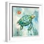 Coral Bay Sea Turtle I-null-Framed Art Print