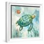 Coral Bay Sea Turtle I-null-Framed Art Print