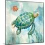 Coral Bay Sea Turtle I-null-Mounted Art Print