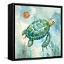 Coral Bay Sea Turtle I-null-Framed Stretched Canvas