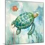 Coral Bay Sea Turtle I-null-Mounted Art Print