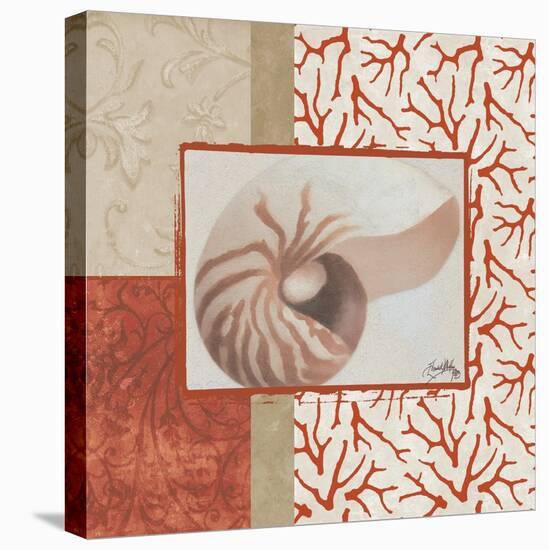 Coral Branch I-Elizabeth Medley-Stretched Canvas