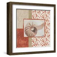 Coral Branch I-Elizabeth Medley-Framed Art Print