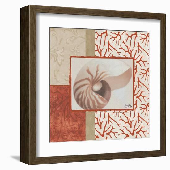 Coral Branch I-Elizabeth Medley-Framed Art Print