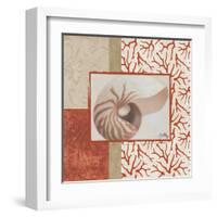 Coral Branch I-Elizabeth Medley-Framed Art Print