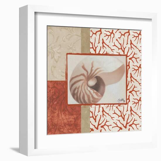 Coral Branch I-Elizabeth Medley-Framed Art Print