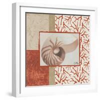 Coral Branch I-Elizabeth Medley-Framed Art Print