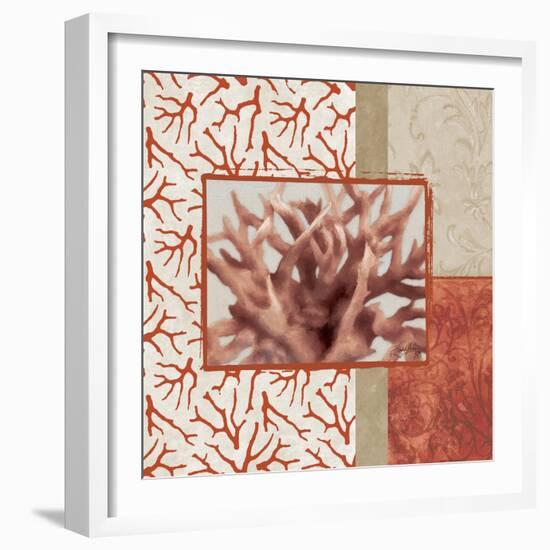 Coral Branch II-Elizabeth Medley-Framed Art Print