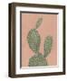 Coral Cacti I-null-Framed Art Print