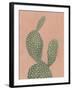 Coral Cacti I-null-Framed Art Print